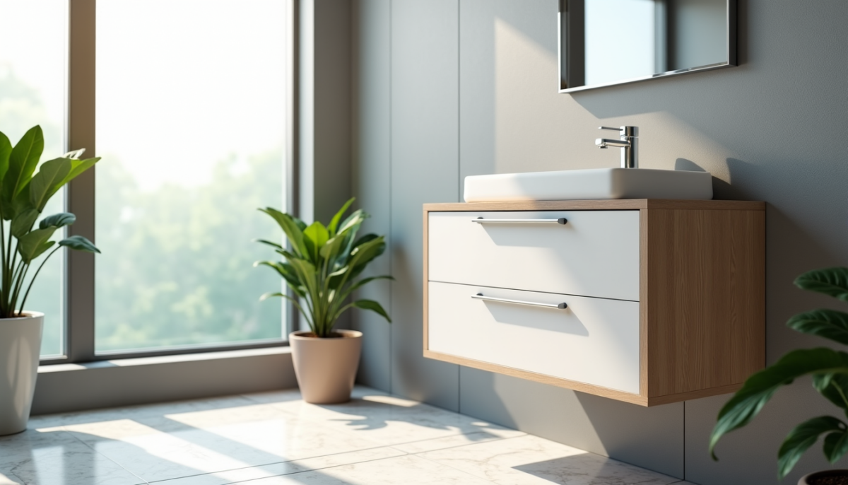 Choisir son meuble sous lavabo : largeur, type de pose et 4 critères décisifs